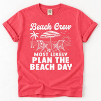 Personalized Beach Crew Shirts, Custom Most Likely Vacation Tees, Matching Family Beach Trip Shirts, Funny Group Outfit, Vacation Gift