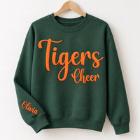 Custom Cheer Team Puff Print Sweatshirt, Personalized Mascot Hoodie, Raised 3D School Spirit Style, Cheer Puff Shirt, Squad Spirit Wear