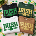Custom Irish Puff Print Sweatshirt, Personalized Shamrock Shirt, St Patrick's Day 3D Tee, Custom Puff Hoodie, Personalized Wear