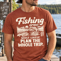 Personalized Fishing Crew Shirts, Custom Most Likely Fishing Trip Tees, Family Vacation Shirts, Matching Lake Outfit, Family Trip Gift