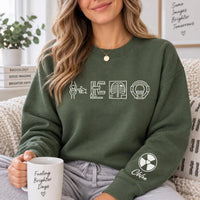Personalized Radiology Tech Sweatshirt, Custom Name Hoodie, X-Ray Imaging Pullover, Medical Imaging Apparel, Radiographer Gift, Front Sleeve