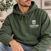 Custom Logo Embroidered Hoodie, Personalized Business Sweatshirt, Branded Company Shirt, Team Apparel, Custom Embroidery Gift for Staff