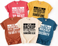 Custom Birthday Squad Shirt, Choose Your Funny Party Role Tee, Personalized Drinking Crew Shirt, Girls Night Birthday Tee, Gift for Friend