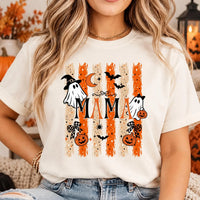 Custom Halloween Family Shirt, Personalized Ghost Pumpkin Tee, Mama Dada Bro Sister Mini Single Shirt, Halloween Party Tee, Holiday Gift