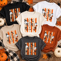 Custom Halloween Family Shirt, Personalized Ghost Pumpkin Tee, Mama Dada Bro Sister Mini Single Shirt, Halloween Party Tee, Holiday Gift