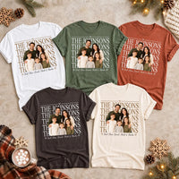 Personalized Family Photo Name Shirt, Custom Picture Name Tee, Thanksgiving Family Shirt, Matching Holiday Outfit, Thoughtful Holiday Gift