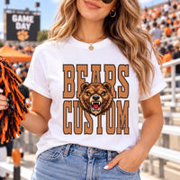 Custom Mascot Game Day Shirt, Personalized Vintage Team Name Tee, Retro Mascot Spirit Shirt, Football Season Outfit, Custom Team Gift