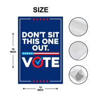 Vote Early Democracy Protest Garden Flag, Double Sided, No Kings Vote Early , Election Protect Democracy, Anti-Trump, Resist Fascism Flag