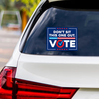 Democracy vs Fascism Vinyl Sticker, Vote Early No Kings Decal, Anti-Trump, Resist Fascism Protect Democracy Bumper Sticker, 6" x 4.5"
