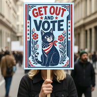 Vote Early Democracy Protest Sign, Vote Early No Kings Poster, Anti-Trump Resist Fascism, Protect Democracy, Political Activist Rally Sign