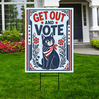 Democracy vs Fascism Protest Yard Sign - Vote Early, No Kings, Anti-Trump, Protect Democracy, Resist Fascism Yard Sign with Metal H-Stake