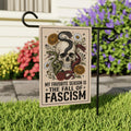 My Favorite Season is Fall of Fascism Garden Flag, 12x18 Double Sided Yard Flag, Spooky Porch Decor, Halloween Display, Spooky Season Gift