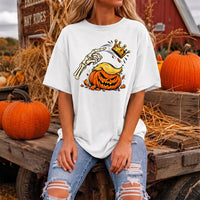 No Kings Halloween Anti Trump Shirt, Vote Early, Liberal FDT Spooky Fall Tee, Pumpkin Crown, Halloween Party Outfit, Liberal Friend Gift