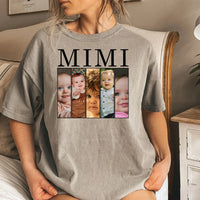 Personalized Mimi Photo Collage Shirt, Custom Grandkids Picture Tee, Photo Strip Grandma Top, Mothers Day Gift, Gift for New Grandma