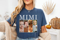 Personalized Mimi Photo Collage Shirt, Custom Grandkids Picture Tee, Photo Strip Grandma Top, Mothers Day Gift, Gift for New Grandma