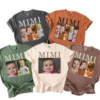 Personalized Mimi Photo Collage Shirt, Custom Grandkids Picture Tee, Photo Strip Grandma Top, Mothers Day Gift, Gift for New Grandma