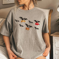 No Kings Protest Shirt, Anti Trump Bats Carrying MAGA Hat Shirt, Liberal Spooky Bat Graphic Tee, Spooky Halloween Statement, Democrat Gift