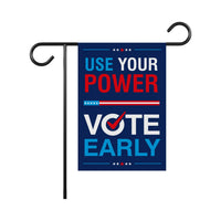 Vote Early Democracy Protest Garden Flag, Double Sided, No Kings Vote Early , Election Protect Democracy, Anti-Trump, Resist Fascism Flag