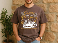 Cruise Into New Year Shirt, 2026 New Year Cruise Tee, Holiday Party Vacation Top, Sailing Together Holiday Shirt, Gift for Cruisers