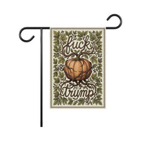 Anti-Trump Autumn Pumpkin Protest Garden Flag, Thanksgiving Resist Fascism Yard Flag, Subtle Political Decor, Harvest Fall Outdoor Flag