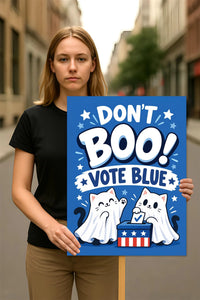 Vote Early Democracy Protest Sign, Vote Early No Kings Poster, Anti-Trump Resist Fascism, Protect Democracy, Political Activist Rally Sign