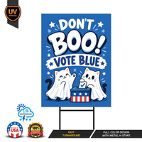 Democracy vs Fascism Protest Yard Sign - Vote Early, No Kings, Anti-Trump, Protect Democracy, Resist Fascism Yard Sign with Metal H-Stake