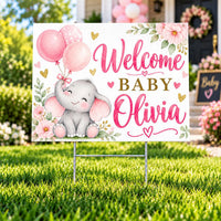 Custom Yard Sign, Personalized Photo Logo Message, Metal H-Stake Included, 12x18 18x24 24x36 Single or Double Sided, Custom Event Sign