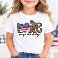 Personalized Military Dad Shirt, Custom Love My Daddy Tee, Patriotic Family Matching Shirts, Deployment Homecoming Gift, Father's Day Gift