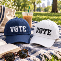 Personalized VOTE Embroidered Hat, Vote Early No Kings Protest Cap, Adjustable Cotton Cap, Mid Term Election Season Gift, Custom Hat Gift