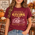 Personalized Thanksgiving Family Shirt, Custom Family Name Turkey Tee, Retro Thanksgiving Crew T-Shirt, Matching Fall Outfit, Holiday Gift
