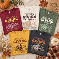 Personalized Thanksgiving Family Shirt, Custom Family Name Turkey Tee, Retro Thanksgiving Crew T-Shirt, Matching Fall Outfit, Holiday Gift