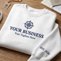 Custom Company Puff Print Shirt, Personalized Business Name Sweatshirt, 3D Raised Brand Apparel, Staff Puff Shirt, Company Branding Gift