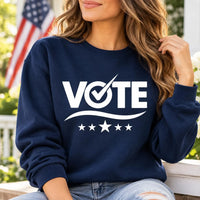 Vote Sweatshirt, Patriotic Election Day Crewneck, Red White Blue Voting Shirt, Vote Early No Kings Protest Shirt, Election Gift for Voters