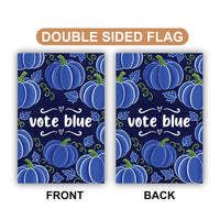 Vote Blue Protest Garden Flag, Blue Pumpkin Fall, Vote Early No Kings, Election, Protect Democracy, Anti-Trump Flag, Resist Fascism Flag