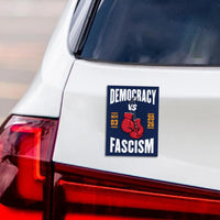 Democracy vs Fascism Protest Magnet, No Kings Vote Early Protest Sign, Protect Democracy, Anti-Trump, Resist Fascism Magnet, 6" x 4.5"