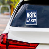 Democracy vs Fascism Vinyl Sticker, Vote Early No Kings Decal, Anti-Trump, Resist Fascism Protect Democracy Bumper Sticker, 6" x 4.5"