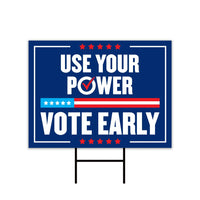 Democracy vs Fascism Protest Yard Sign - Vote Early, No Kings, Anti-Trump, Protect Democracy, Resist Fascism Yard Sign with Metal H-Stake