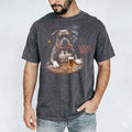 Custom Dog Photo Shirt, Personalized Pet Portrait With Sunglasses, Funny Beer Drinking Graphic Tee, Custom Pet Name Gift for Dog Lovers