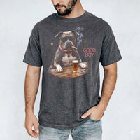 Custom Dog Photo Shirt, Personalized Pet Portrait With Sunglasses, Funny Beer Drinking Graphic Tee, Custom Pet Name Gift for Dog Lovers