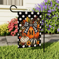 Personalized Monogram Pumpkin Garden Flag, 12x18 Double Sided Yard Flag, Autumn Welcome Sign, Buffalo Check Porch Decor, Autumn Gift