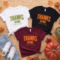 Personalized Thanksgiving Family Shirt, Custom Thanks Giving Tee, Fall Harvest Sweatshirt, Turkey Crewneck, Family Gathering Holiday Gift