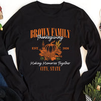 Personalized Family Thanksgiving Shirt, Custom Est 2026 Family Tee, Memories Together Sweatshirt, Fall Crewneck, Thanksgiving Holiday Gift
