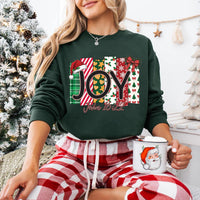 Custom Christian Christmas Family Shirts, Faith Word Scripture Tee, Santa Hat Word Block Shirt, Matching Holiday Outfit, Christmas Gift