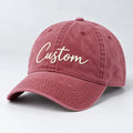 Custom Embroidered Baseball Cap, Personalized Text Name or Business Logo Hat, Adjustable Cotton Cap, Employee Team Gift, Custom Hat Gift