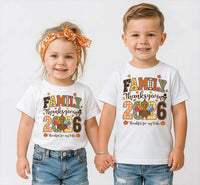 Family Thanksgiving 2026 Shirt, Thankful for My Tribe Turkey Tee, Patterned Family Holiday Top, Fall Harvest Outfit, Thanksgiving Gift