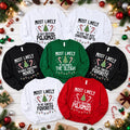 Custom Most Likely Christmas Sweatshirt, Personalized Christmas Quote Shirt, Candy Cane Graphic, Holiday Party Outfit, Funny Holiday Gift