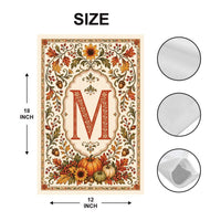 Personalized Autumn Family Name Garden Flag, 12x18 Double Sided Yard Flag, Fall Garden Decor, Thanksgiving Porch Decor, Housewarming Gift