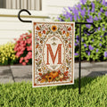 Personalized Autumn Family Name Garden Flag, 12x18 Double Sided Yard Flag, Fall Garden Decor, Thanksgiving Porch Decor, Housewarming Gift