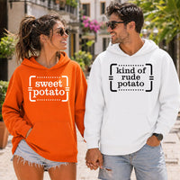 Sweet Potato Thanksgiving Shirt, Kind of Rude Potato Tee, Funny Fall Food Crewneck, Couples Matching Turkey Top, Thanksgiving Gift