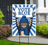 Democracy vs Fascism Protest Yard Sign - Vote Early, No Kings, Anti-Trump, Protect Democracy, Resist Fascism Yard Sign with Metal H-Stake